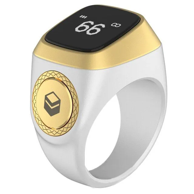 Iqibla Smart Tasbih: A New Digital Tasbeeh Ring Lite with Tally Counter, Prayer Time Vibration Reminder for Muslim Zikr