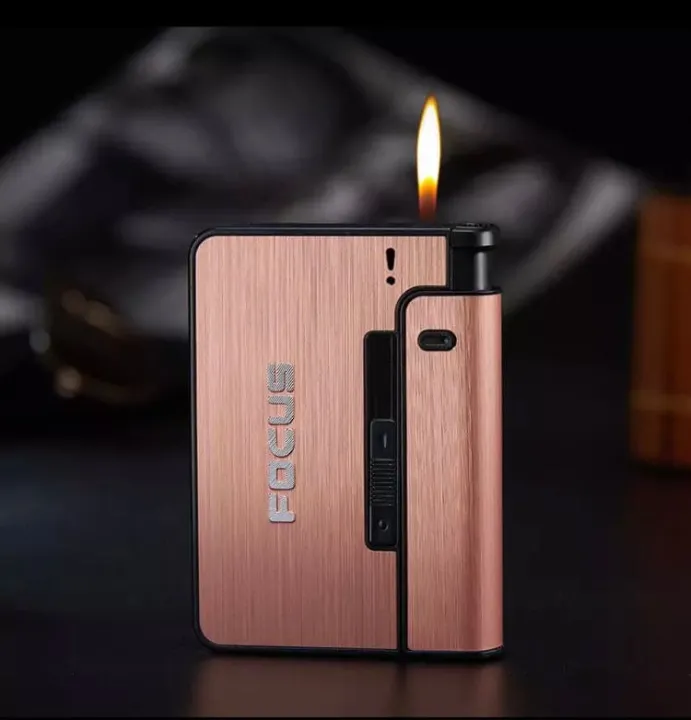 Auto Ejection Cigarette Without Lighter Case Premium Quality Men Gift