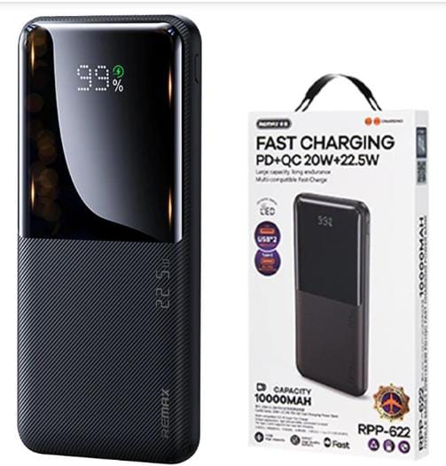Remax Wk Power Bank 10000mah Wp-161 Black