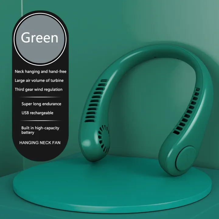 UCX Premium Portable Neck Fan - Bladeless Wearable Personal Fan - 360 Surround Airflow Rechargeable USB Fan - Ultra Quiet Hands Free Fan for Gym & Travel - Image 4