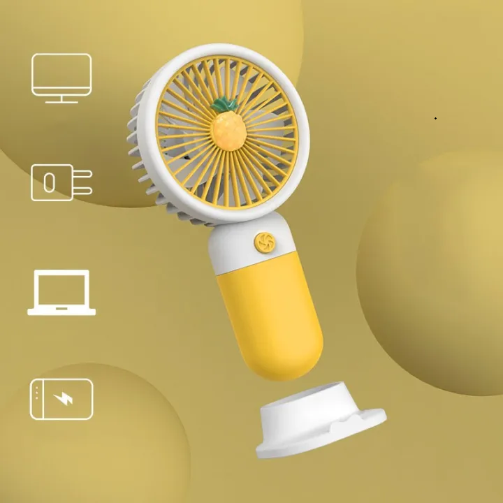 ZKM Mall Mini fan USB Rechargeable Handheld & Desktop Fan – Portable, Lightweight, Adjustable Speed, Electric Cooling Fan for Kids , School fan for girls , Travel, Office & Summer Use - Image 2