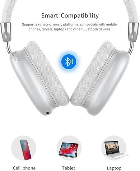 Wireless Bluetooth 5.0 Headphones with Mic | HiFi Stereo Deep Bass Headset for Android, Laptop, PC - Image 3