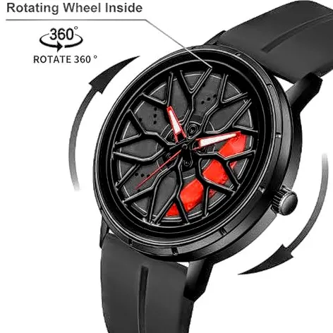 100% original Car wheel spin watch for men or boy